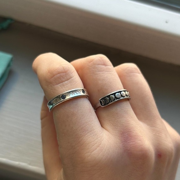 Tiffany 1837 sterling silver ring with sapphires - Picture 2 of 4